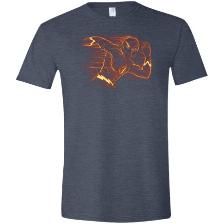 T-Shirts Heather Navy / S Flash Men's Semi-Fitted Softstyle