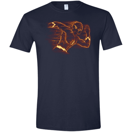 T-Shirts Navy / X-Small Flash Men's Semi-Fitted Softstyle