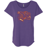 T-Shirts Purple Rush / X-Small Flash Triblend Dolman Sleeve