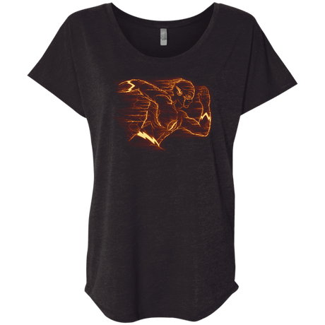 T-Shirts Vintage Black / X-Small Flash Triblend Dolman Sleeve