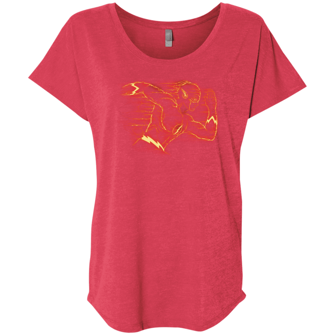 T-Shirts Vintage Red / X-Small Flash Triblend Dolman Sleeve