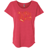 T-Shirts Vintage Red / X-Small Flash Triblend Dolman Sleeve