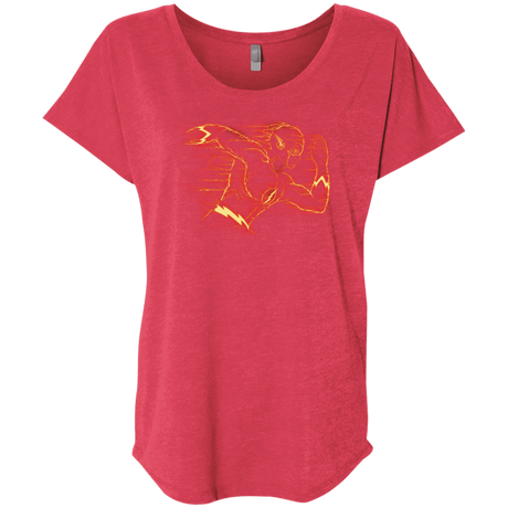 T-Shirts Vintage Red / X-Small Flash Triblend Dolman Sleeve