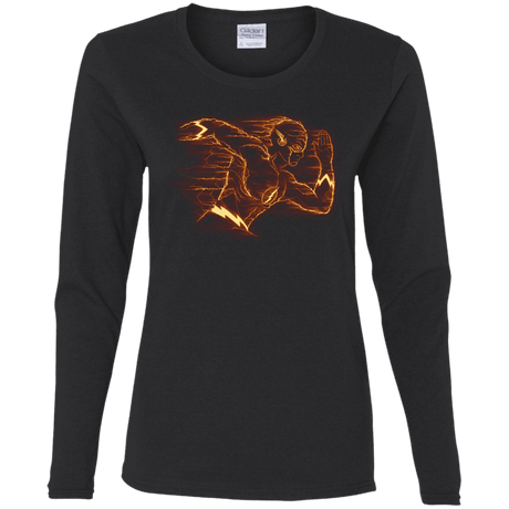 T-Shirts Black / S Flash Women's Long Sleeve T-Shirt