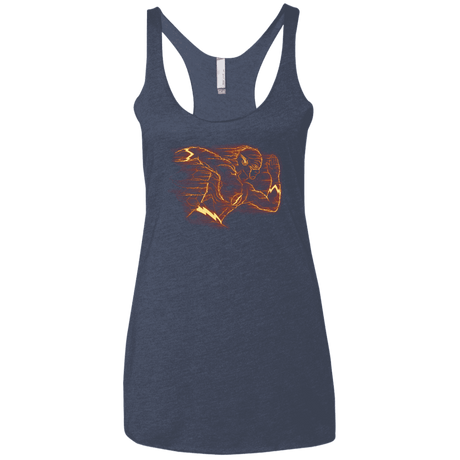 T-Shirts Vintage Navy / X-Small Flash Women's Triblend Racerback Tank