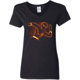 T-Shirts Black / S Flash Women's V-Neck T-Shirt