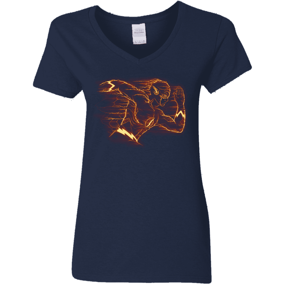 T-Shirts Navy / S Flash Women's V-Neck T-Shirt