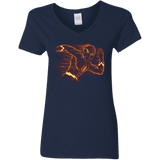 T-Shirts Navy / S Flash Women's V-Neck T-Shirt