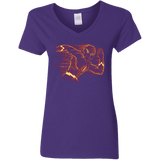 T-Shirts Purple / S Flash Women's V-Neck T-Shirt