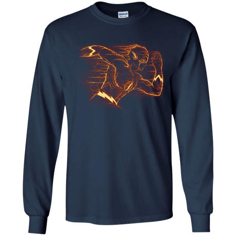T-Shirts Navy / YS Flash Youth Long Sleeve T-Shirt