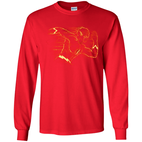 T-Shirts Red / YS Flash Youth Long Sleeve T-Shirt
