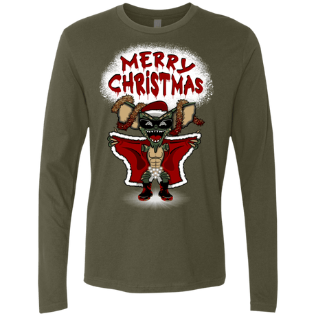 T-Shirts Military Green / Small Flashing Through The Snow Men's Premium Long Sleeve