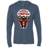 T-Shirts Indigo / X-Small Flashing Through The Snow Triblend Long Sleeve Hoodie Tee