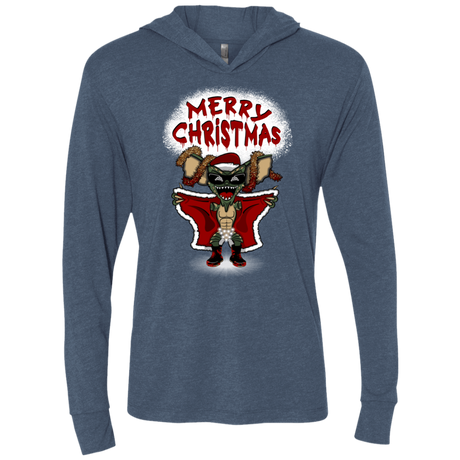 T-Shirts Indigo / X-Small Flashing Through The Snow Triblend Long Sleeve Hoodie Tee