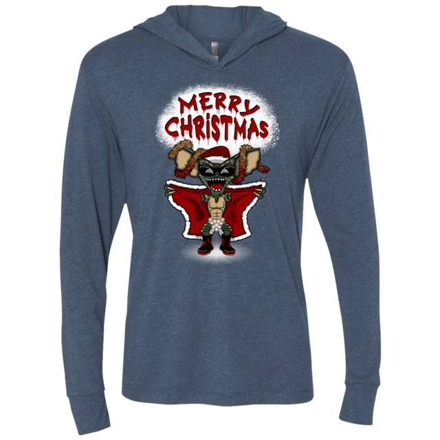 T-Shirts Indigo / X-Small Flashing Through The Snow Triblend Long Sleeve Hoodie Tee