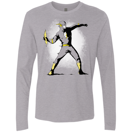 T-Shirts Heather Grey / Small Flashsy Men's Premium Long Sleeve
