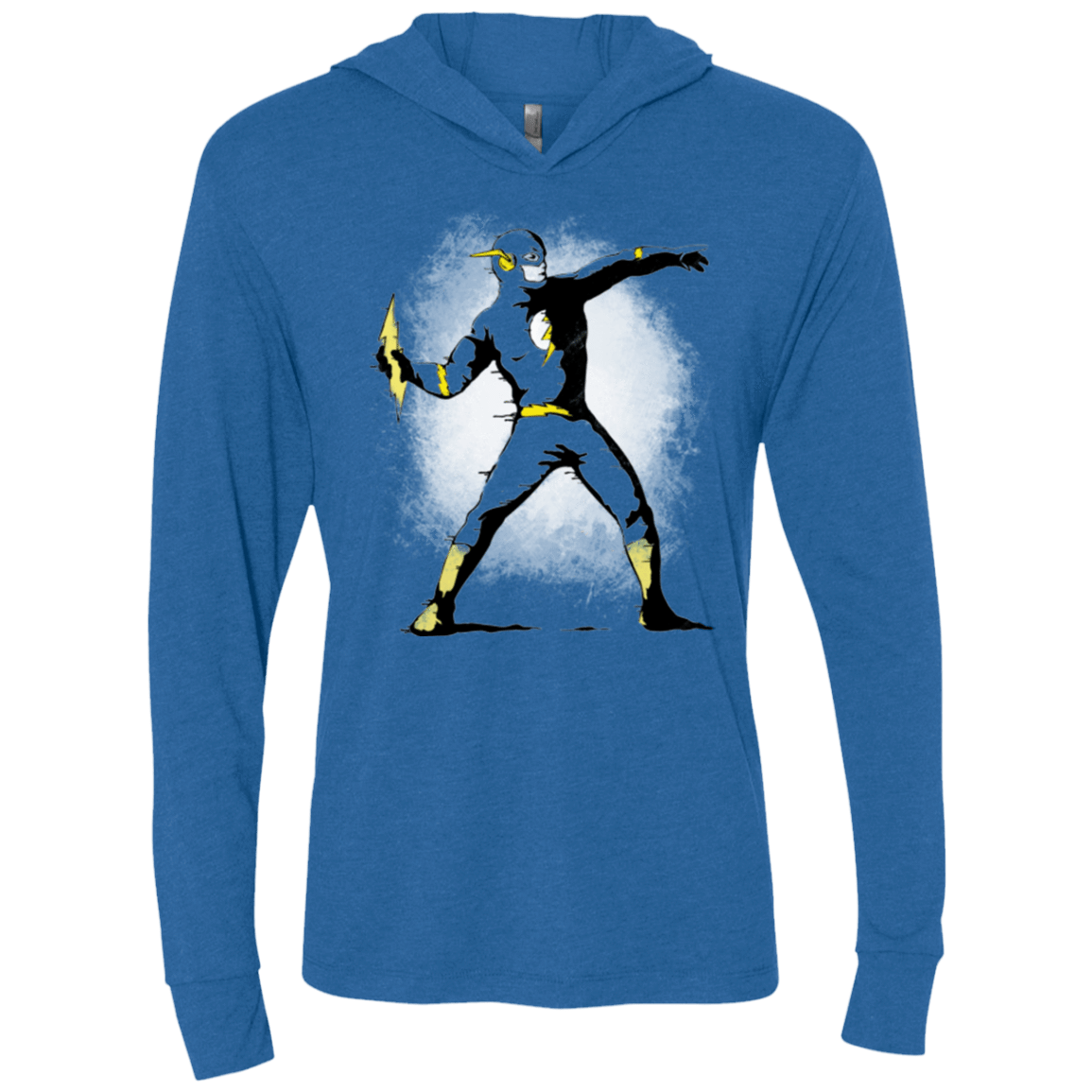 T-Shirts Vintage Royal / X-Small Flashsy Triblend Long Sleeve Hoodie Tee