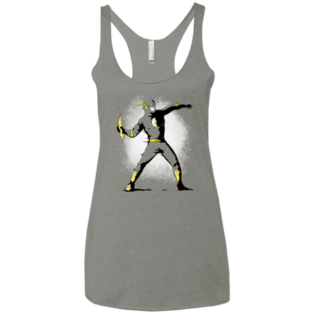 T-Shirts Venetian Grey / X-Small Flashsy Women's Triblend Racerback Tank
