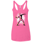 T-Shirts Vintage Pink / X-Small Flashsy Women's Triblend Racerback Tank