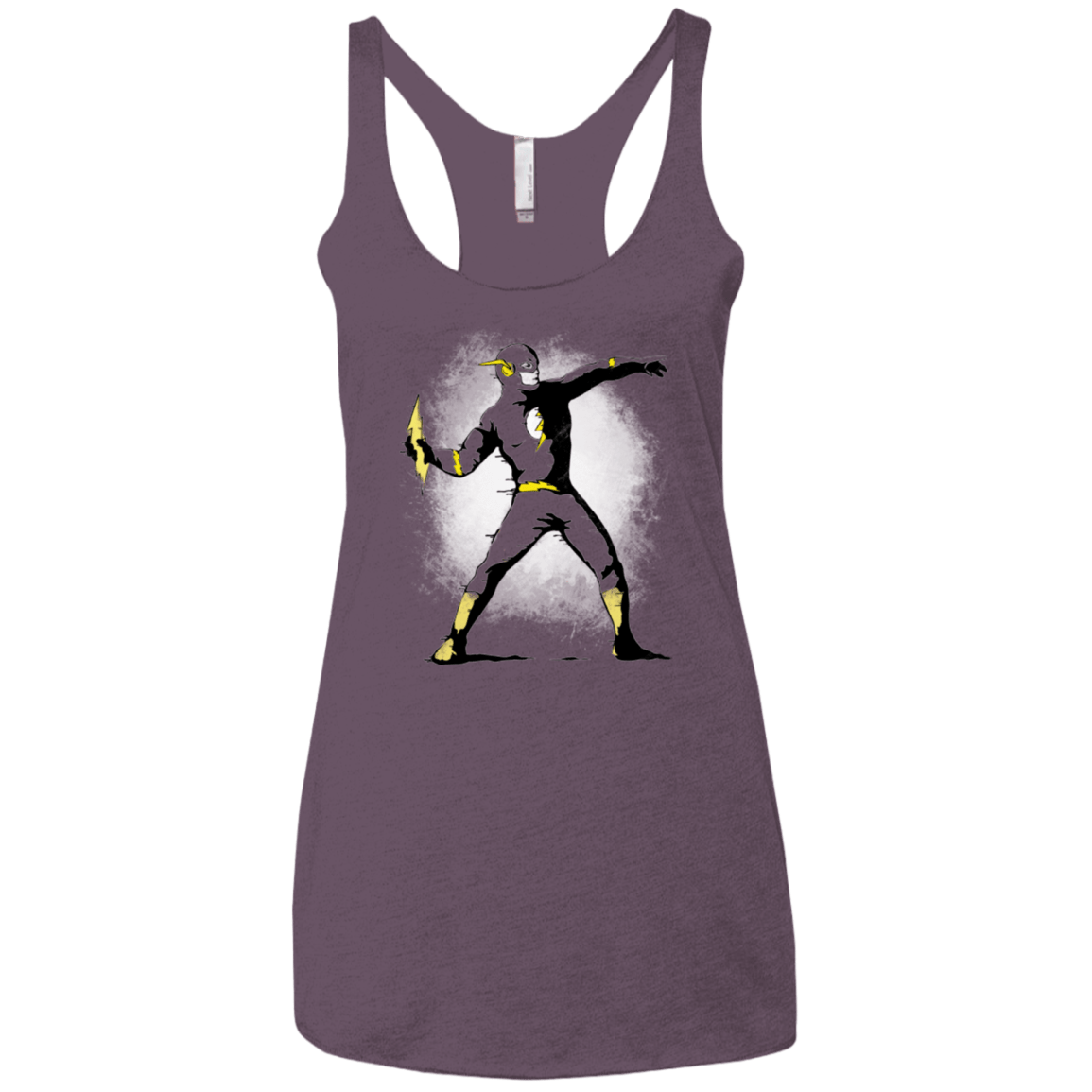 T-Shirts Vintage Purple / X-Small Flashsy Women's Triblend Racerback Tank