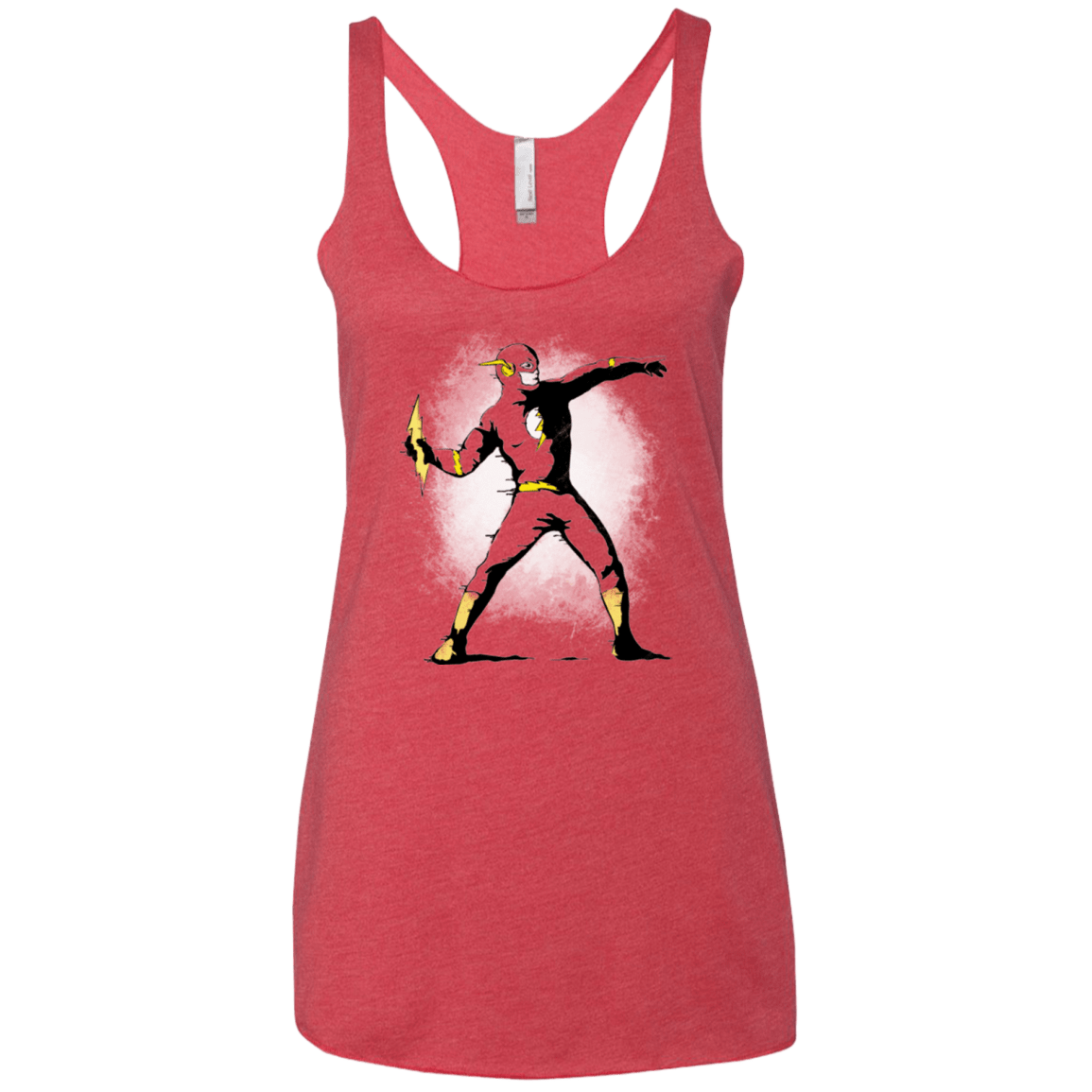 T-Shirts Vintage Red / X-Small Flashsy Women's Triblend Racerback Tank