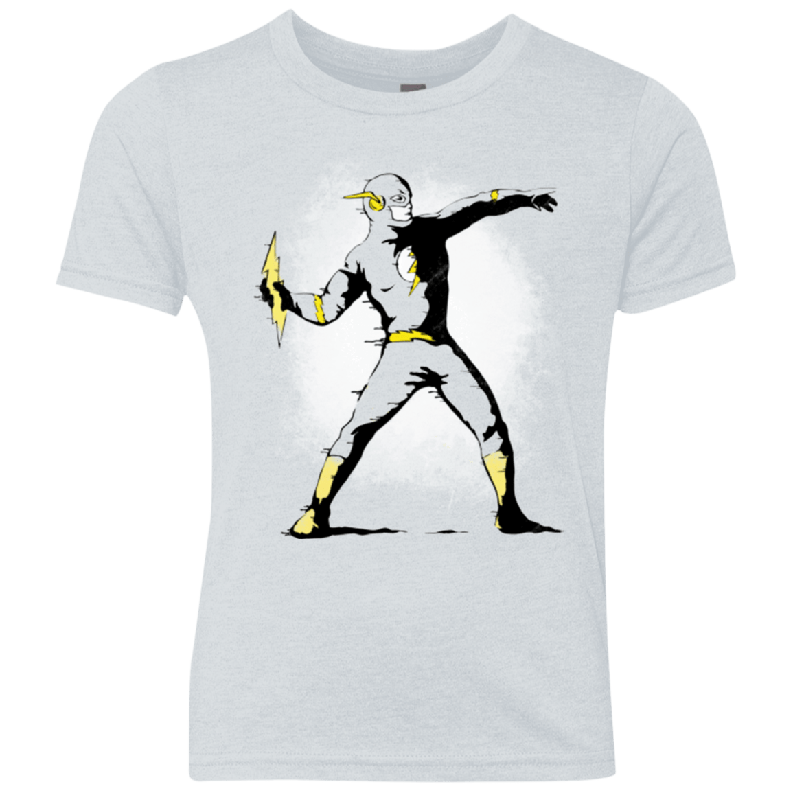 T-Shirts Heather White / YXS Flashsy Youth Triblend T-Shirt