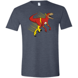 T-Shirts Heather Navy / S Flashtor Men's Semi-Fitted Softstyle