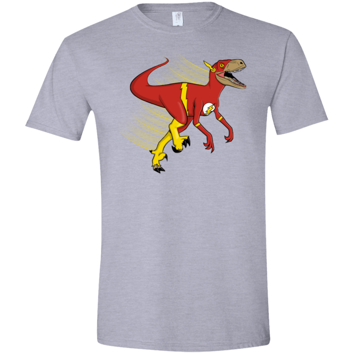 T-Shirts Sport Grey / X-Small Flashtor Men's Semi-Fitted Softstyle