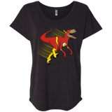 T-Shirts Vintage Black / X-Small Flashtor Triblend Dolman Sleeve