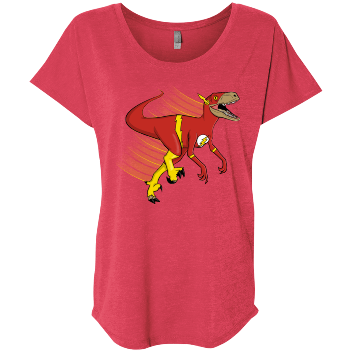 T-Shirts Vintage Red / X-Small Flashtor Triblend Dolman Sleeve