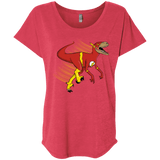 T-Shirts Vintage Red / X-Small Flashtor Triblend Dolman Sleeve