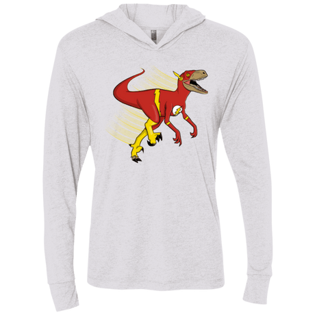 T-Shirts Heather White / X-Small Flashtor Triblend Long Sleeve Hoodie Tee