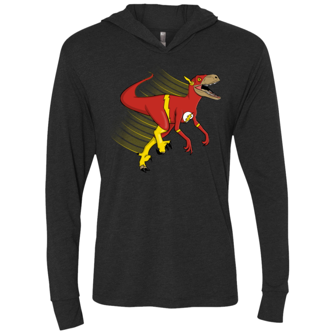 T-Shirts Vintage Black / X-Small Flashtor Triblend Long Sleeve Hoodie Tee