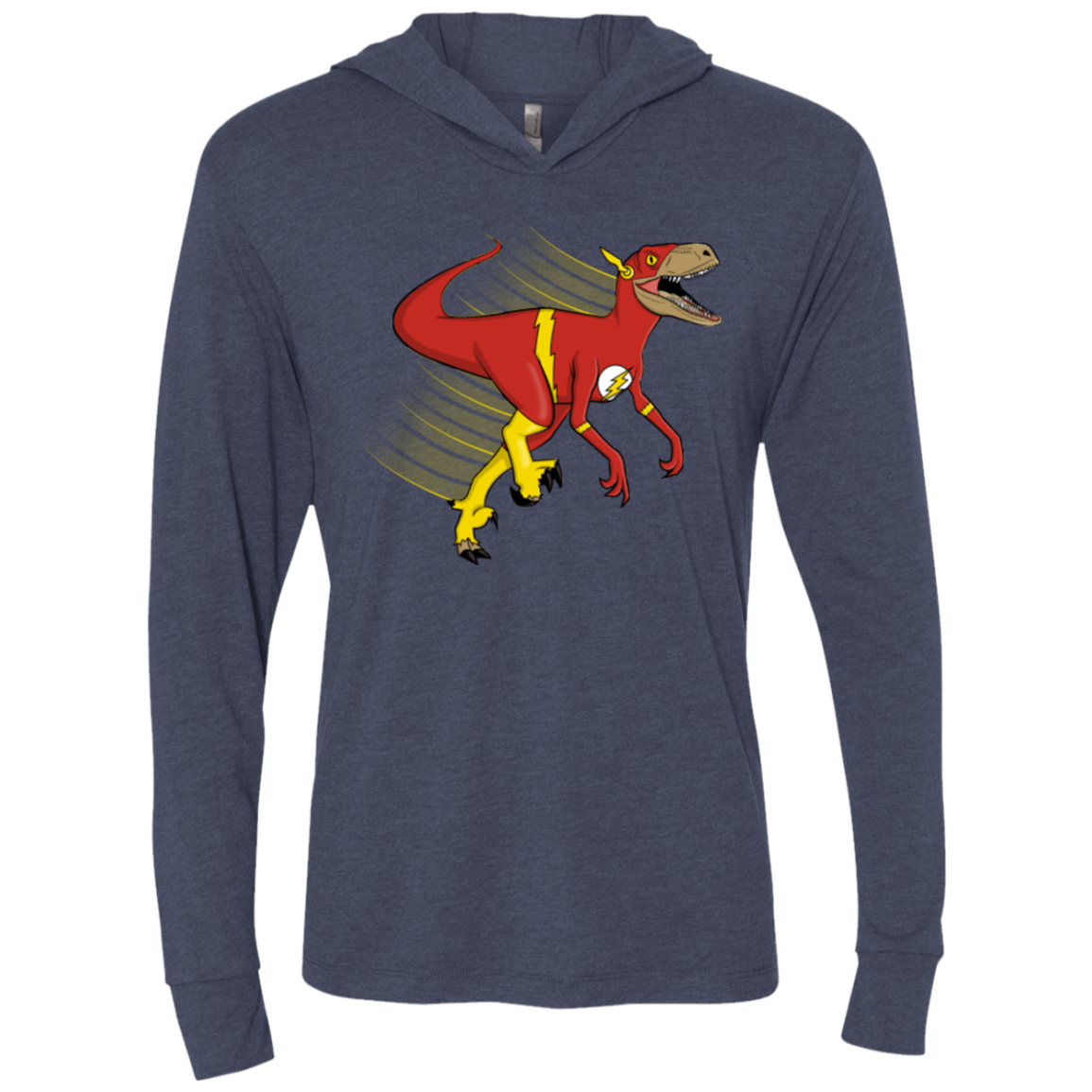 T-Shirts Vintage Navy / X-Small Flashtor Triblend Long Sleeve Hoodie Tee