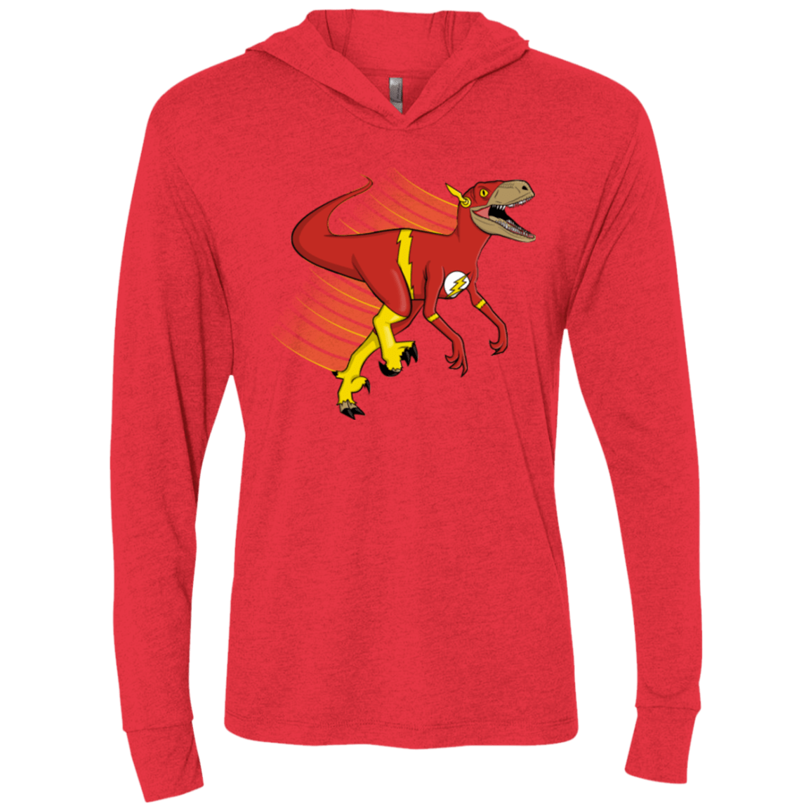 T-Shirts Vintage Red / X-Small Flashtor Triblend Long Sleeve Hoodie Tee