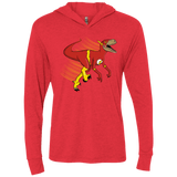 T-Shirts Vintage Red / X-Small Flashtor Triblend Long Sleeve Hoodie Tee