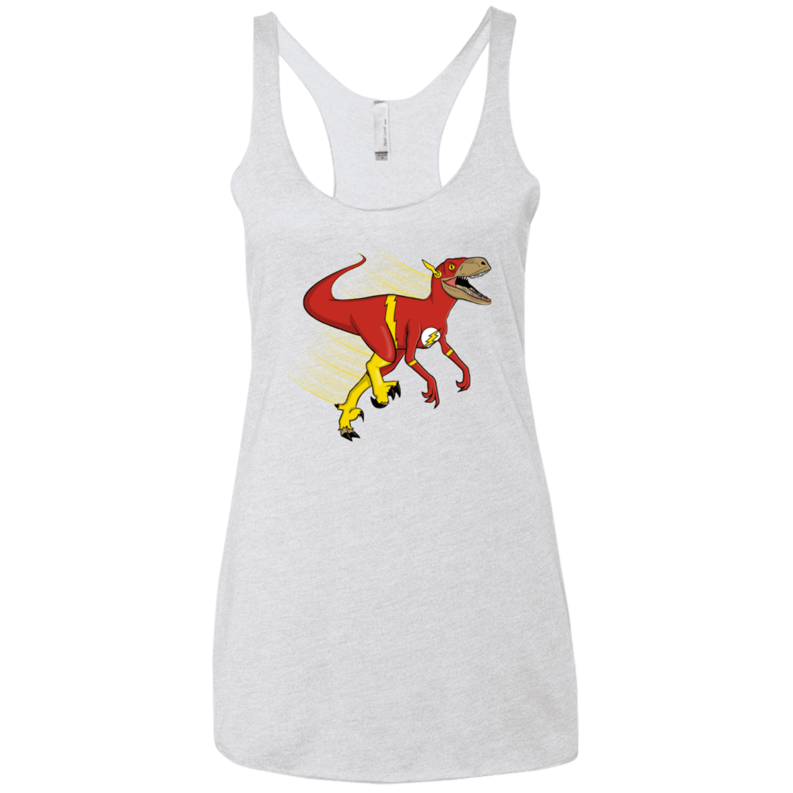T-Shirts Heather White / X-Small Flashtor Women's Triblend Racerback Tank