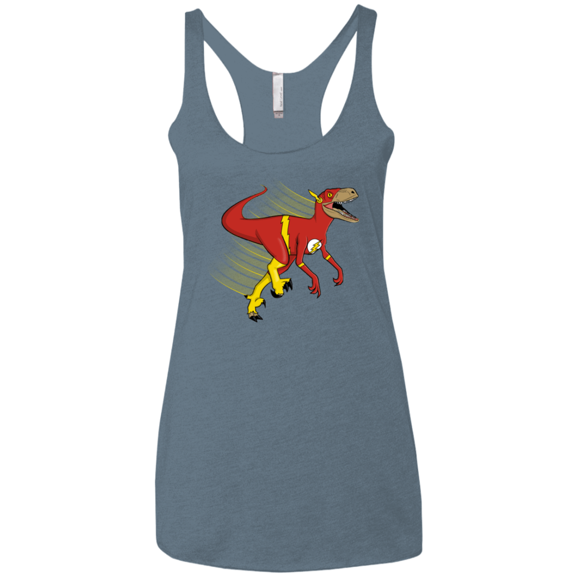 T-Shirts Indigo / X-Small Flashtor Women's Triblend Racerback Tank