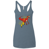 T-Shirts Indigo / X-Small Flashtor Women's Triblend Racerback Tank