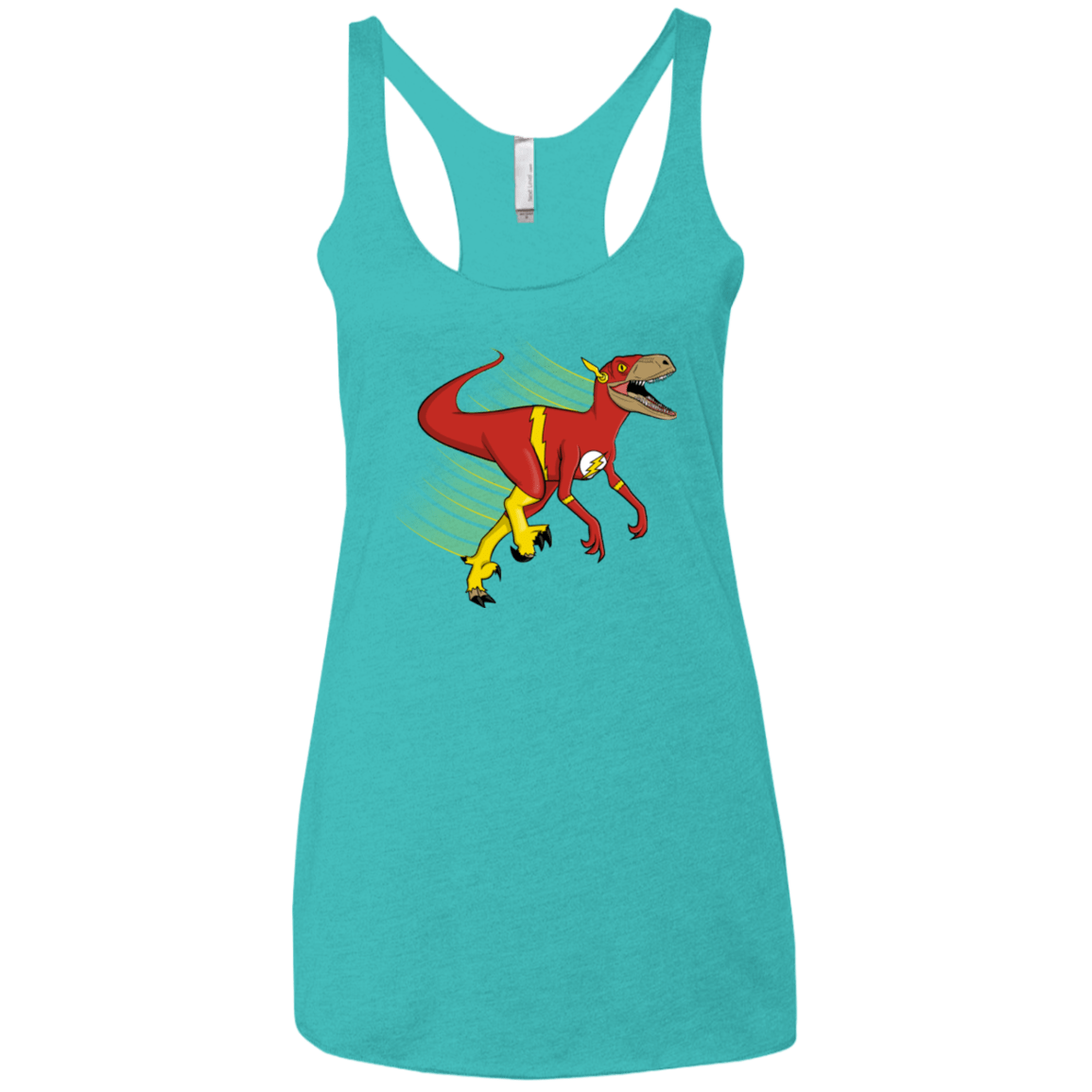 T-Shirts Tahiti Blue / X-Small Flashtor Women's Triblend Racerback Tank