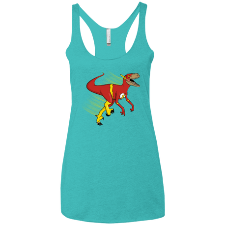 T-Shirts Tahiti Blue / X-Small Flashtor Women's Triblend Racerback Tank