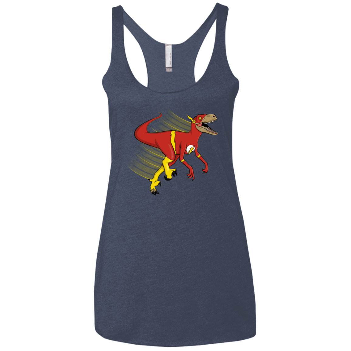 T-Shirts Vintage Navy / X-Small Flashtor Women's Triblend Racerback Tank