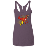 T-Shirts Vintage Purple / X-Small Flashtor Women's Triblend Racerback Tank