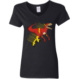 T-Shirts Black / S Flashtor Women's V-Neck T-Shirt