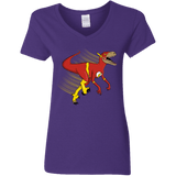 T-Shirts Purple / S Flashtor Women's V-Neck T-Shirt