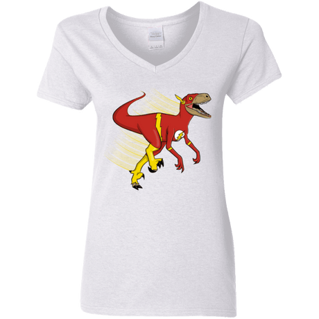 T-Shirts White / S Flashtor Women's V-Neck T-Shirt