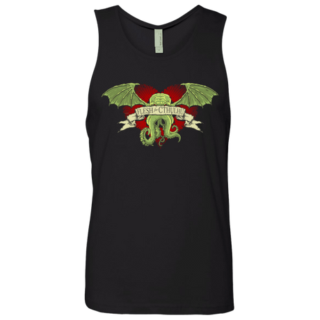T-Shirts Black / Small Flesh For Cthulhu Men's Premium Tank Top