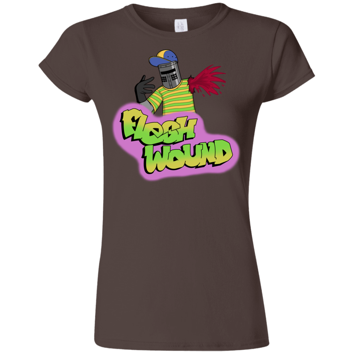 T-Shirts Dark Chocolate / S Flesh Wound Junior Slimmer-Fit T-Shirt