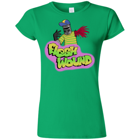 T-Shirts Irish Green / S Flesh Wound Junior Slimmer-Fit T-Shirt