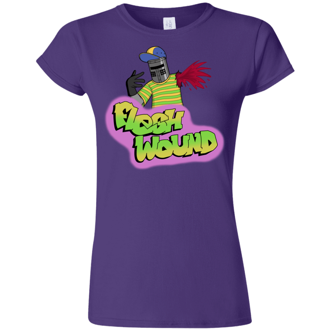 T-Shirts Purple / S Flesh Wound Junior Slimmer-Fit T-Shirt